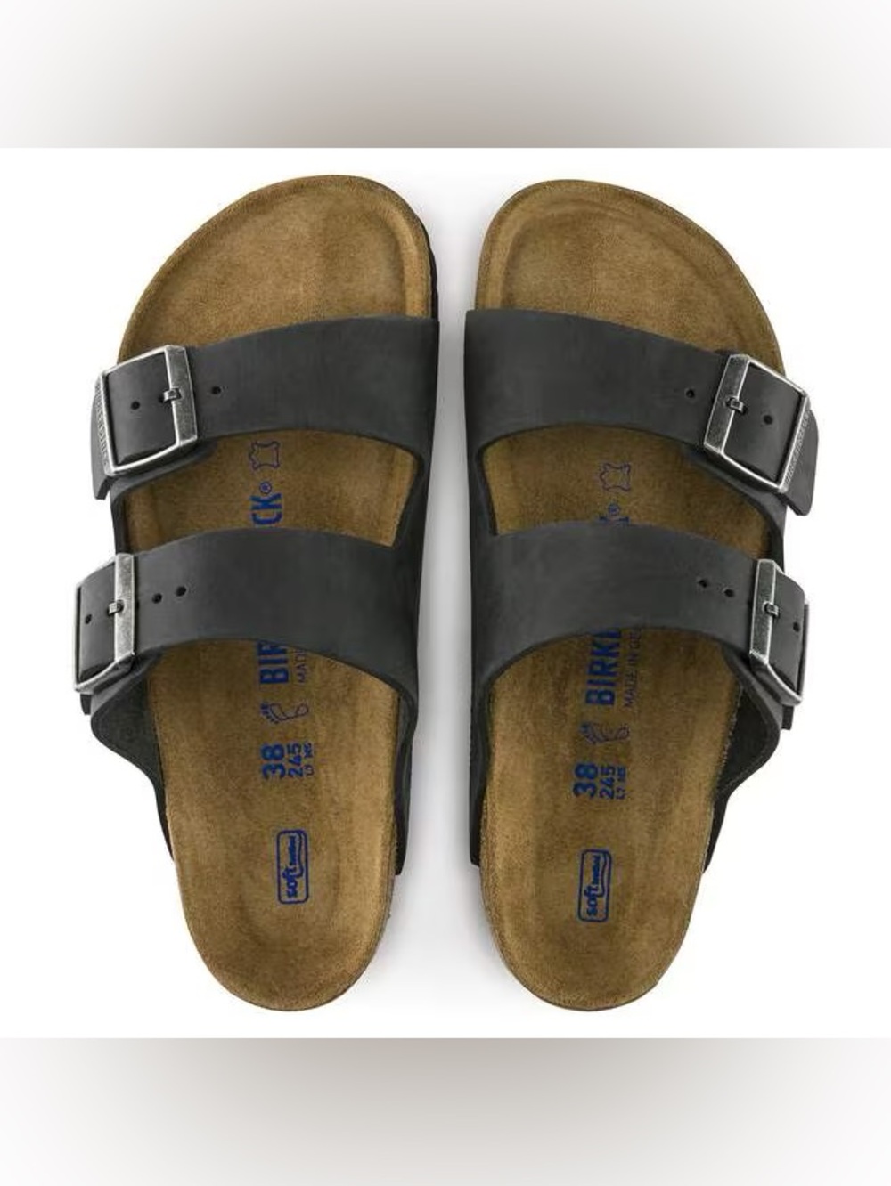 NWT Birkenstock Arizona Soft Footbed 38 Narrow